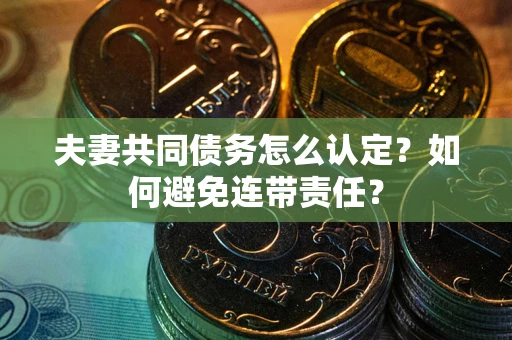北京夫妻共同债务怎么认定？如何避免连带责任？