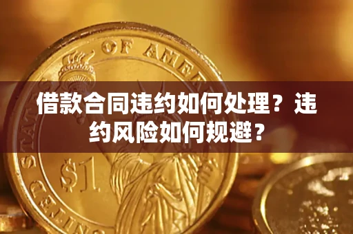 北京借款合同违约如何处理？违约风险如何规避？