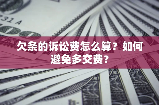 北京欠条的诉讼费怎么算？如何避免多交费？