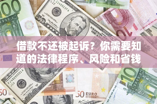 北京借款不还被起诉？你需要知道的法律程序、风险和省钱技巧