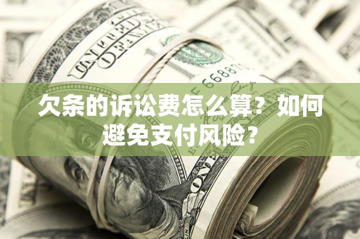 北京欠条的诉讼费怎么算？如何避免支付风险？