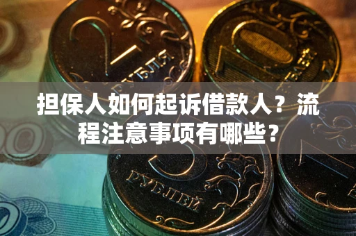 北京担保人如何起诉借款人？流程注意事项有哪些？